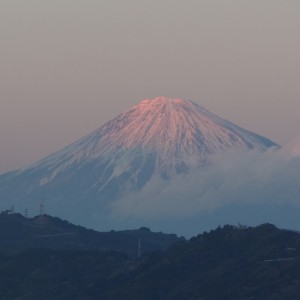 Le mont fuji en hiver